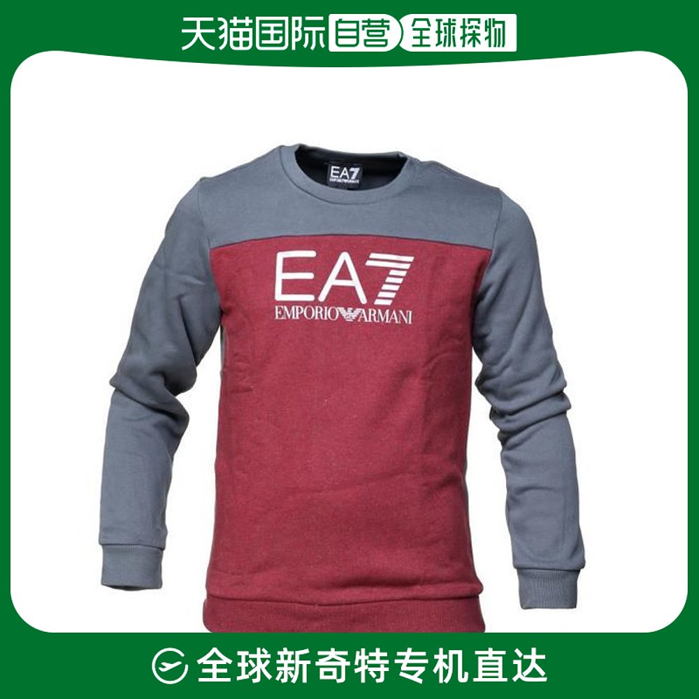 香港直邮EMPORIO ARMANI 男童红色灰色拼色卫衣 6ZBM59-BJ07Z-340