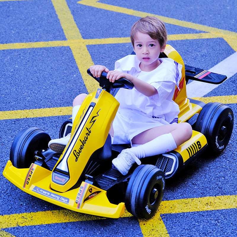 正品卡丁车儿童电动车四轮汽车大人小孩玩具车可坐人男孩女孩宝宝