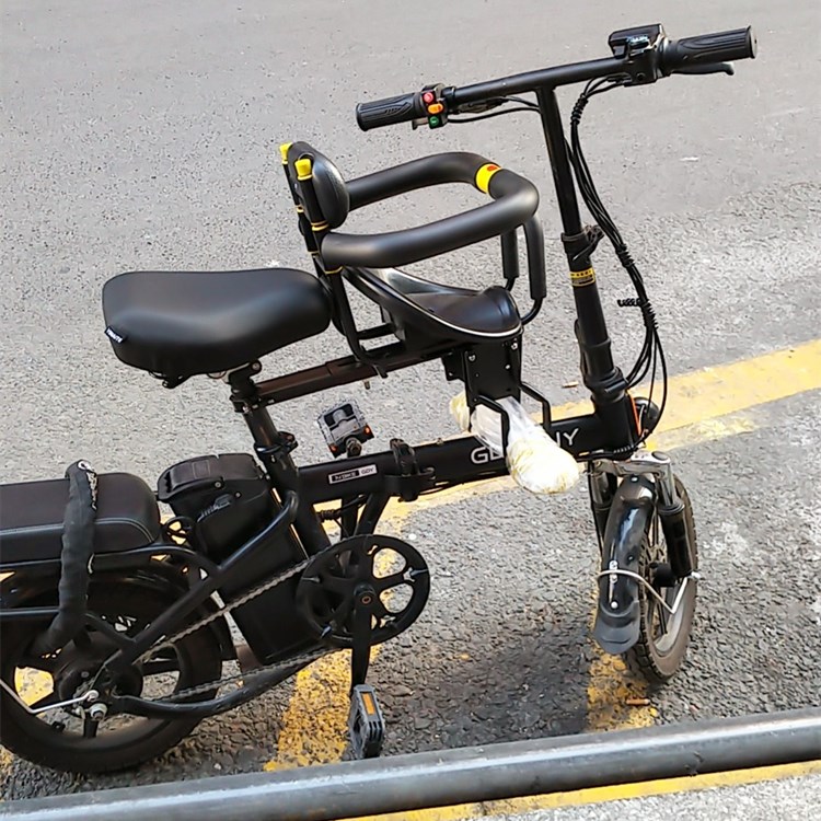 速发电单车宝宝座椅折叠电动车儿童安全坐凳代驾电车椅子电自行车