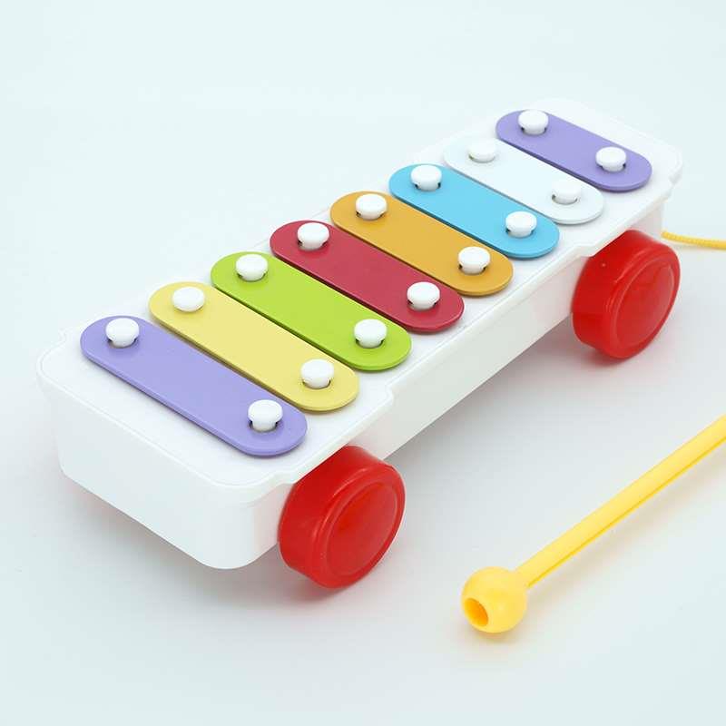 正品快乐年华八音手敲琴婴儿玩具0-1岁木琴打击乐器8个月宝宝音乐
