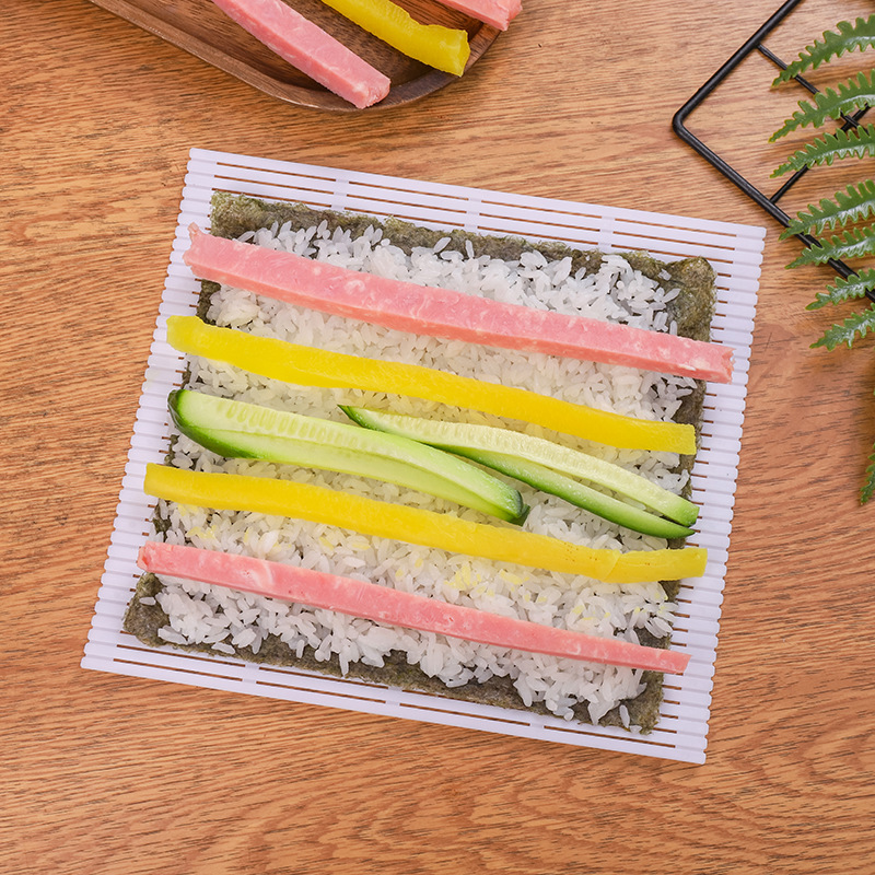 寿司卷模具帘紫菜包饭帘子海苔寿司卷寿司工具套装塑料