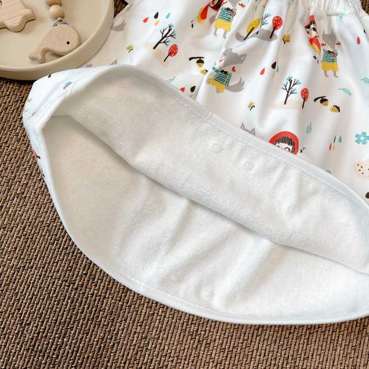 日单婴幼儿童隔尿裙裤高腰护肚男女宝宝睡觉防水漏尿床垫可洗小孩