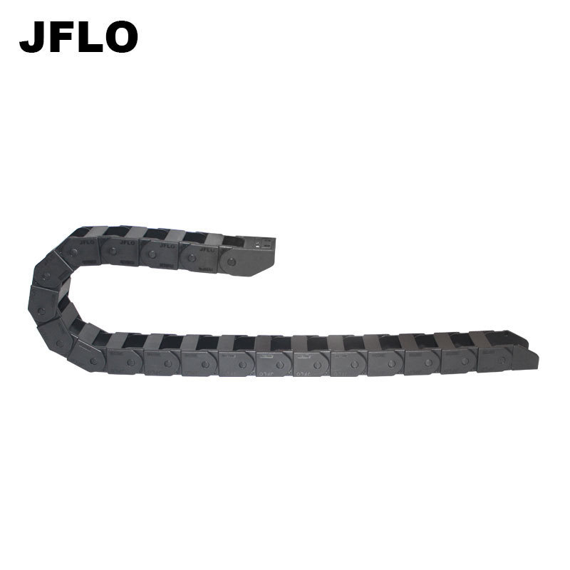 JFLO优质新型尼龙拖链18系列桥式不开工业链机床设备线缆保护链