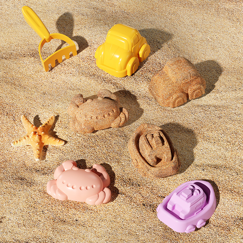 儿童沙滩玩具套装铲子和桶宝宝海边玩沙子工具加厚挖沙铲土铲大号