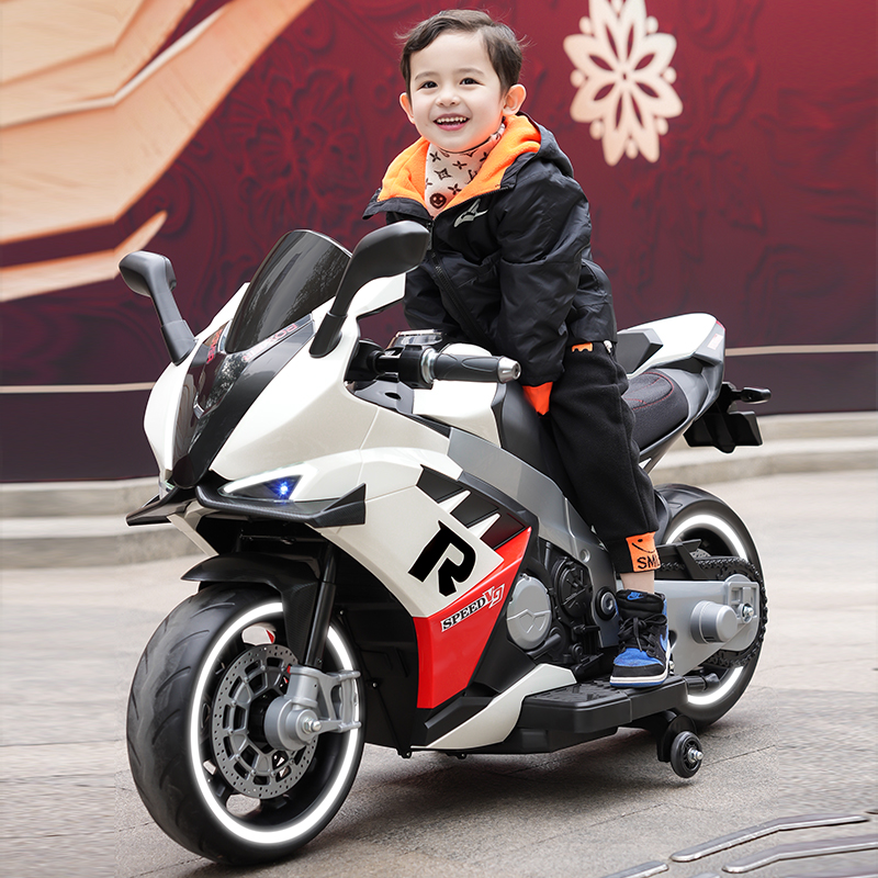 儿童电动三轮摩托车宝宝玩具车可坐人电瓶车双人男女小孩3岁以上