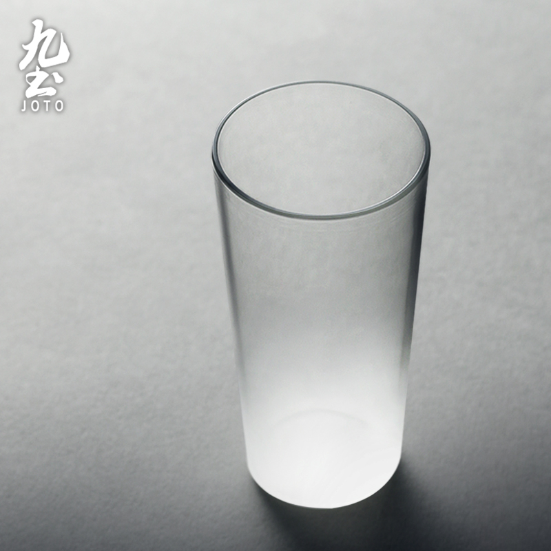 九土日式啤酒杯玻璃杯子冰饮料杯喝水咖啡杯家用茶杯牛奶杯果汁杯