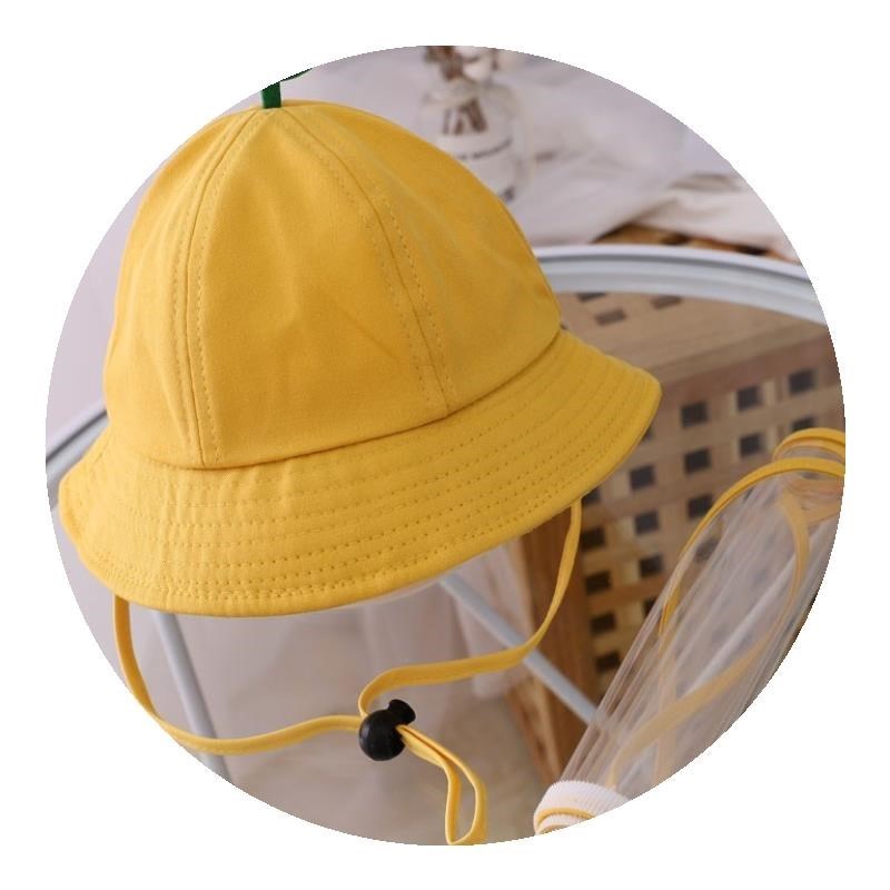 网红厂家新生婴儿儿外出防护帽子防飞沫罩夏季薄款夏天宝宝渔夫帽