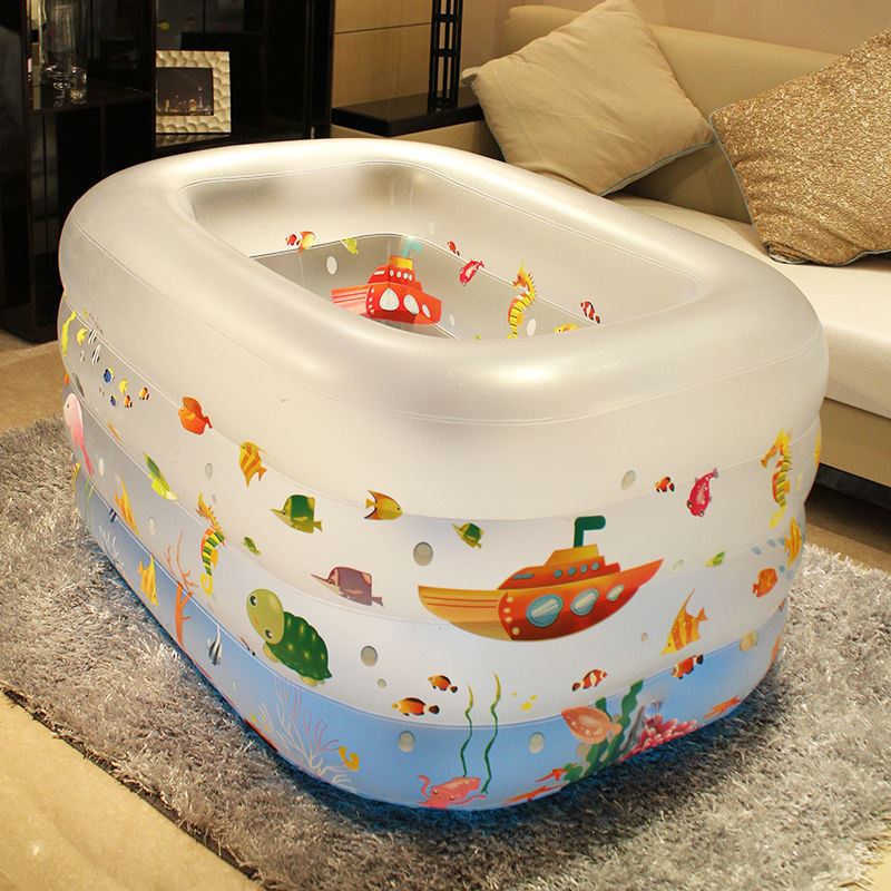 速发婴儿游泳池家用新生充气幼儿童宝宝洗澡桶加厚折叠室内小孩戏