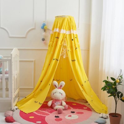 婴儿床BB床挡风床帘床幔儿童床床头帐篷遮光蚊帐挡风防灯罩床罩