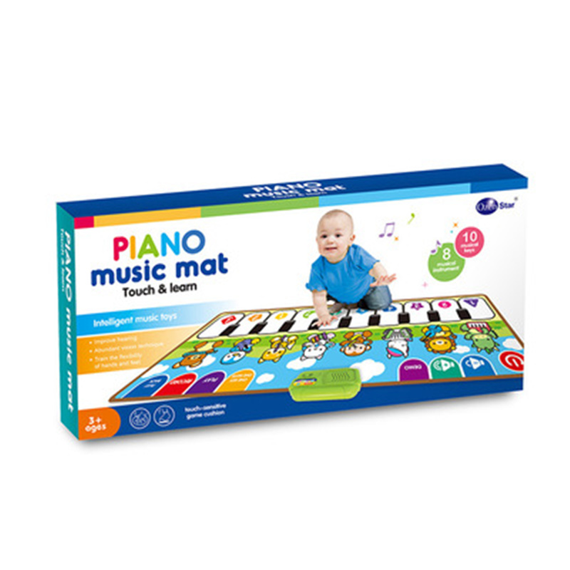 儿童跳舞音乐毯脚踏游戏电子琴婴幼儿爬行唱歌录音互动益智钢琴毯