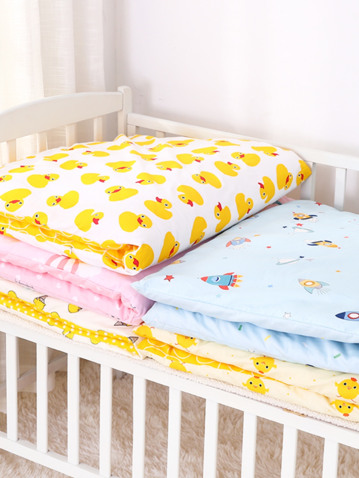 婴儿床垫被宝宝纯棉褥子儿童床褥棉垫可脱胆幼儿园午睡四季通用