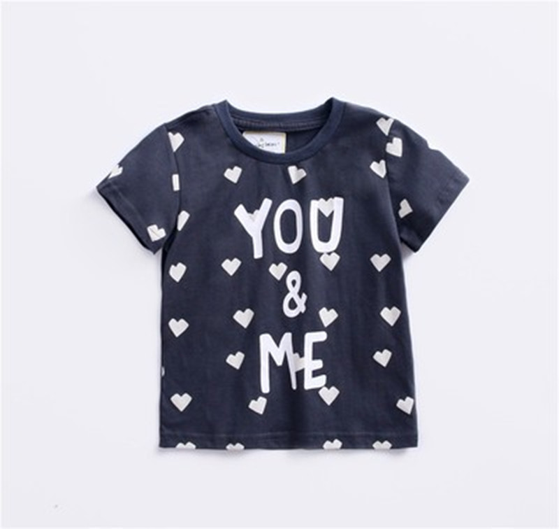 女童印花短袖T恤 夏季宝宝纯棉半袖婴儿打底衫中小童儿童韩版上衣