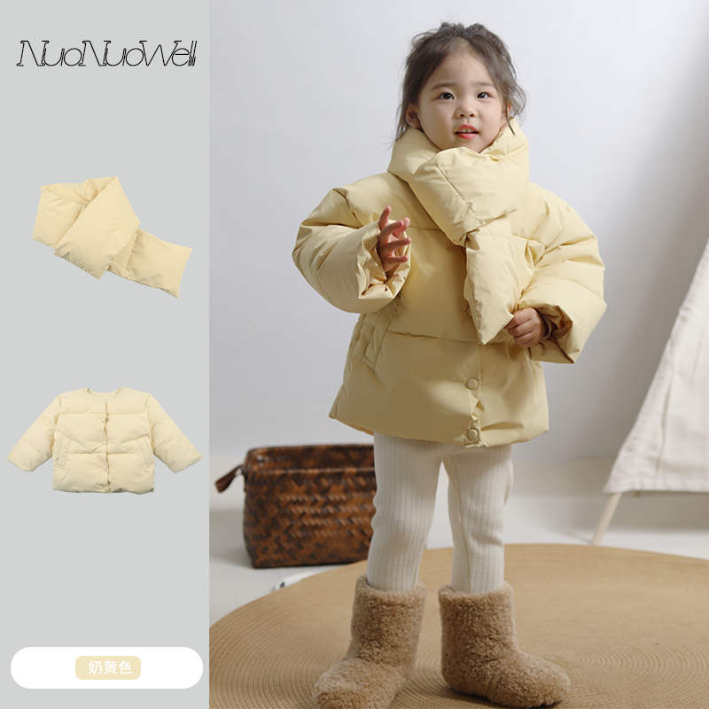 冬装女童可爱面包棉服宝宝洋气加厚保暖棉袄小女孩韩版上衣外套