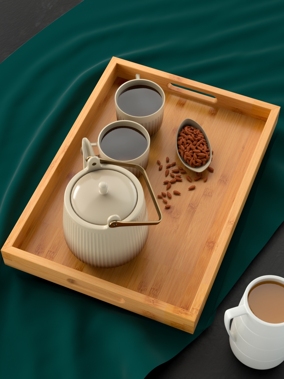 托盘木制日式茶具烘焙烧烤竹制品月子餐实木楠竹大号茶具上菜盘子