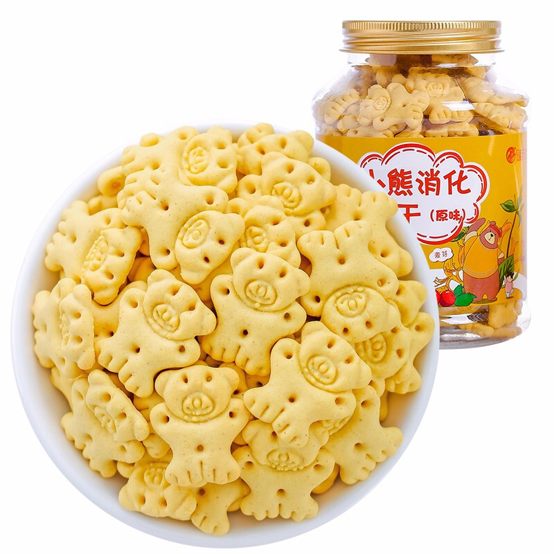 健元堂 鸡内金小熊消化饼干 营养健康儿童零食品无蔗糖小吃120g