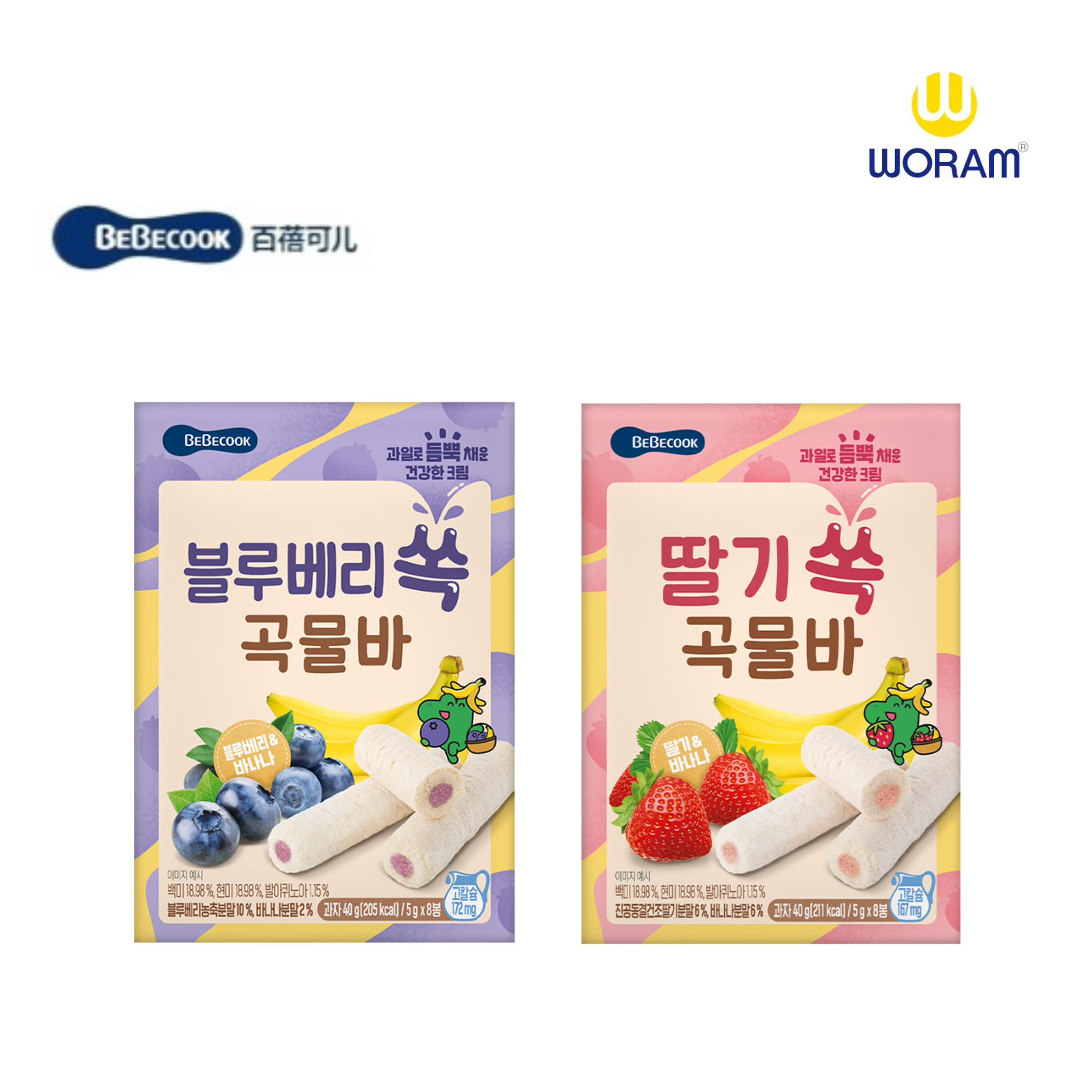 韩国BEBECOOK 谷物米棒儿童营养饼干