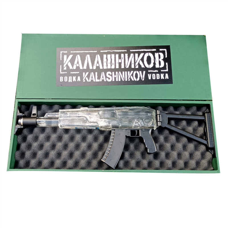 俄罗斯进口AK47卡拉什尼科夫AK47限量版伏特加白酒洋酒700ml礼盒