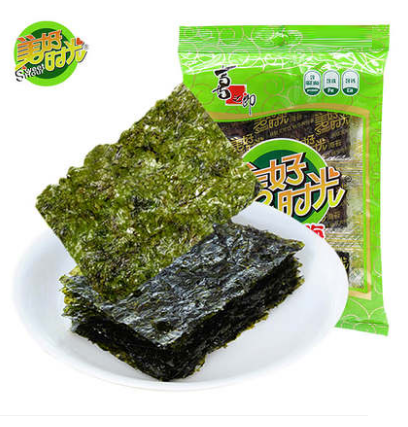 喜之郎美好时光海苔卷4.5g*芝麻夹心脆即食紫菜儿童零食小吃礼包