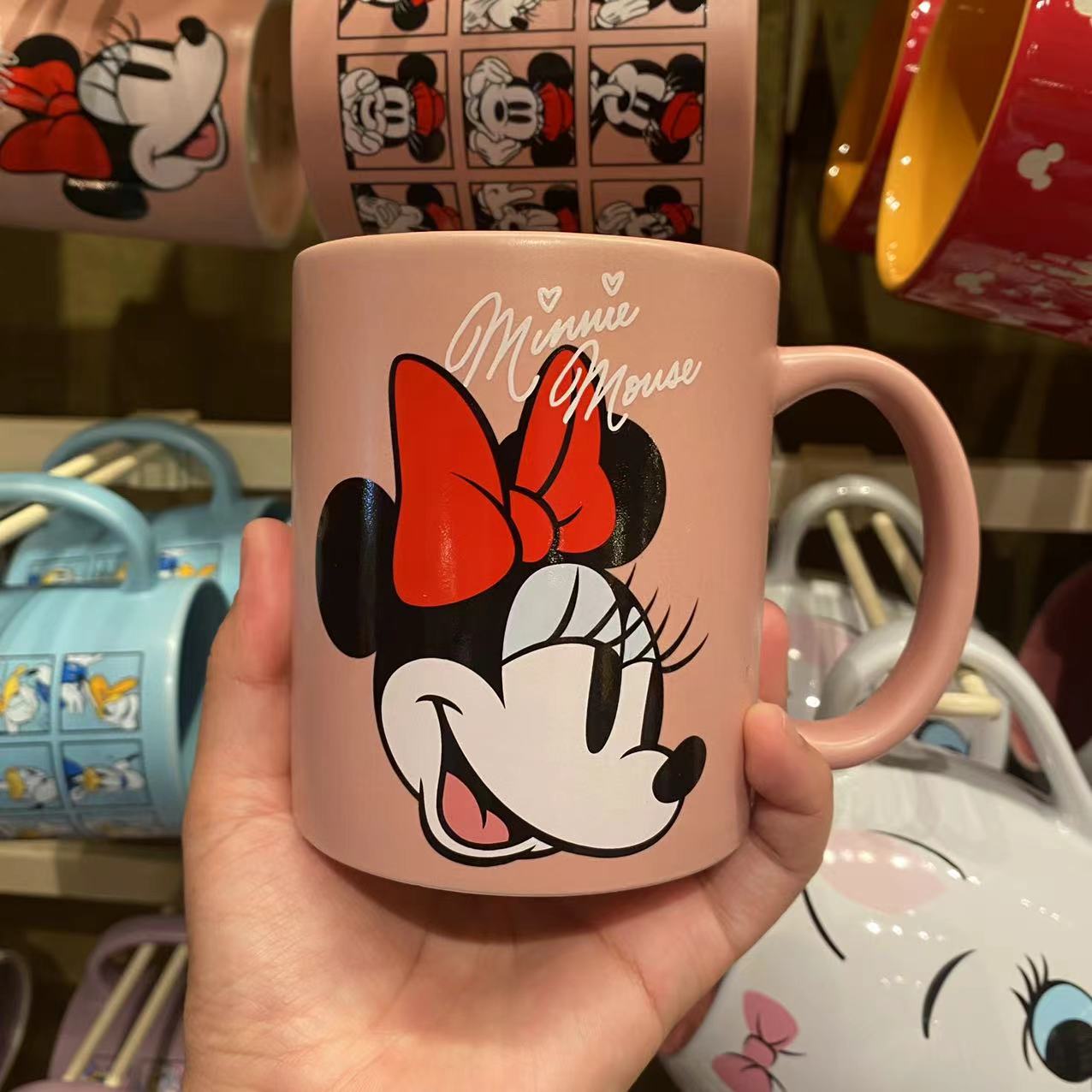 香港迪士尼代购 米奇米妮奇奇蒂蒂高飞卡通陶瓷杯马克杯水杯