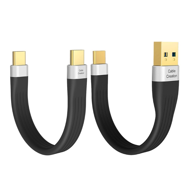 Fast Charging 3-A Portable Flat USB to Type C Cable 5Gbps Ty