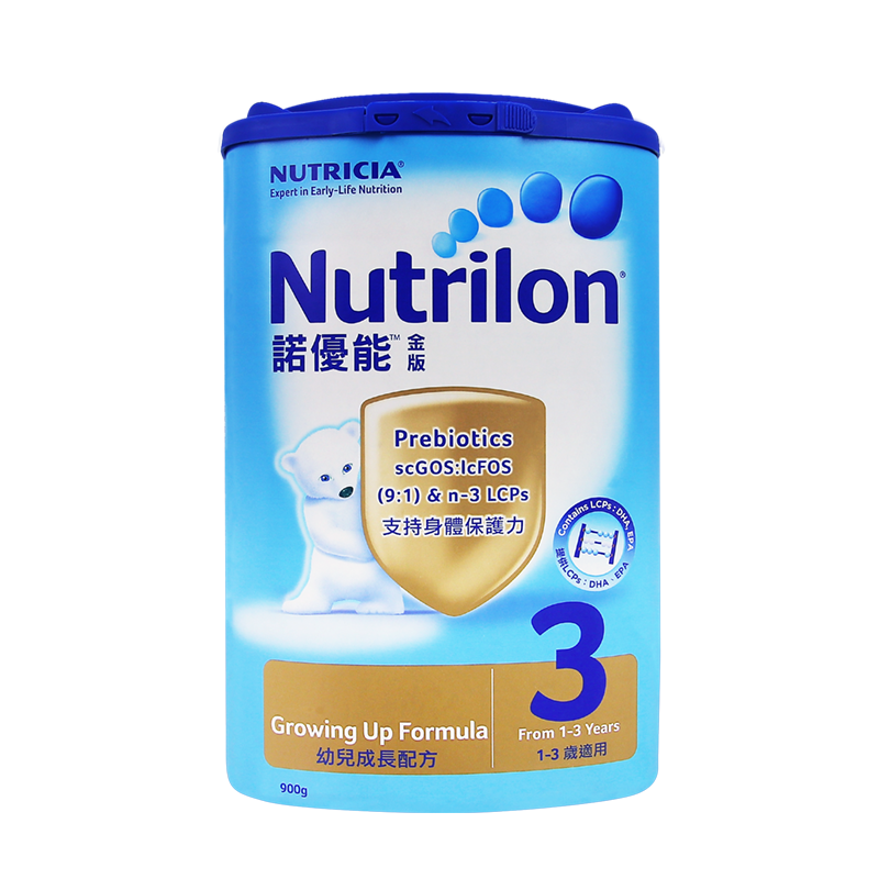 诺优能Nutrilon婴儿配方奶粉 3段12-36月 900g 欧洲原装进口三段