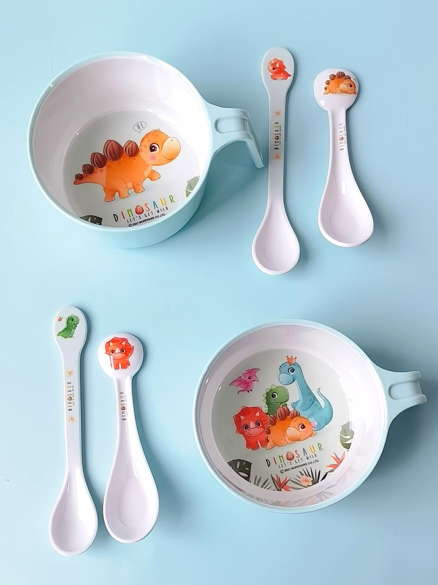 五和宝宝碗儿童碗食品级专用婴儿手柄吃饭饭碗家用汤碗幼儿园餐具