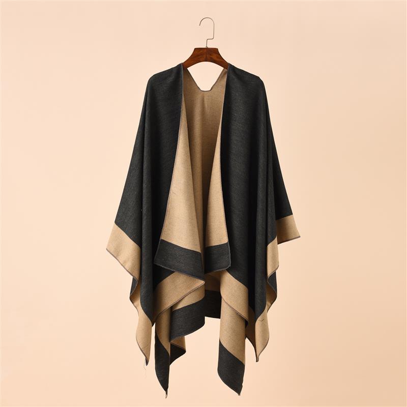 double-sided shawl cloak 旅行双面斗篷男女保暖空调房披肩外套