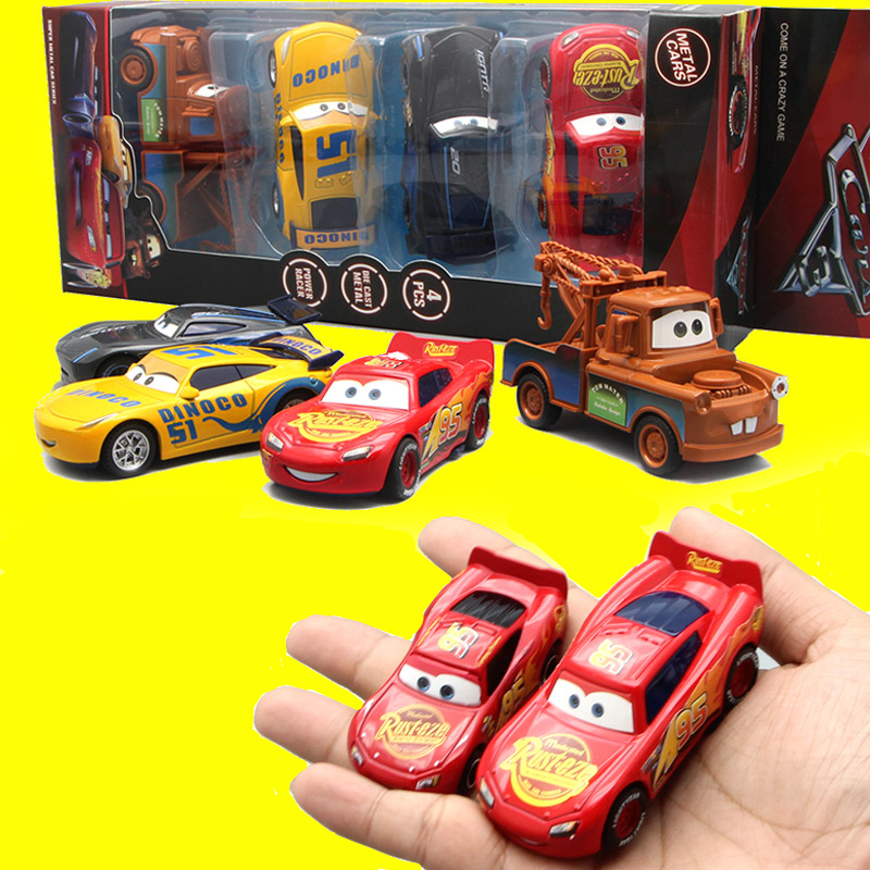 汽车赛车总动员玩具合金车模板牙麦昆儿童玩具回力车男孩套装包邮