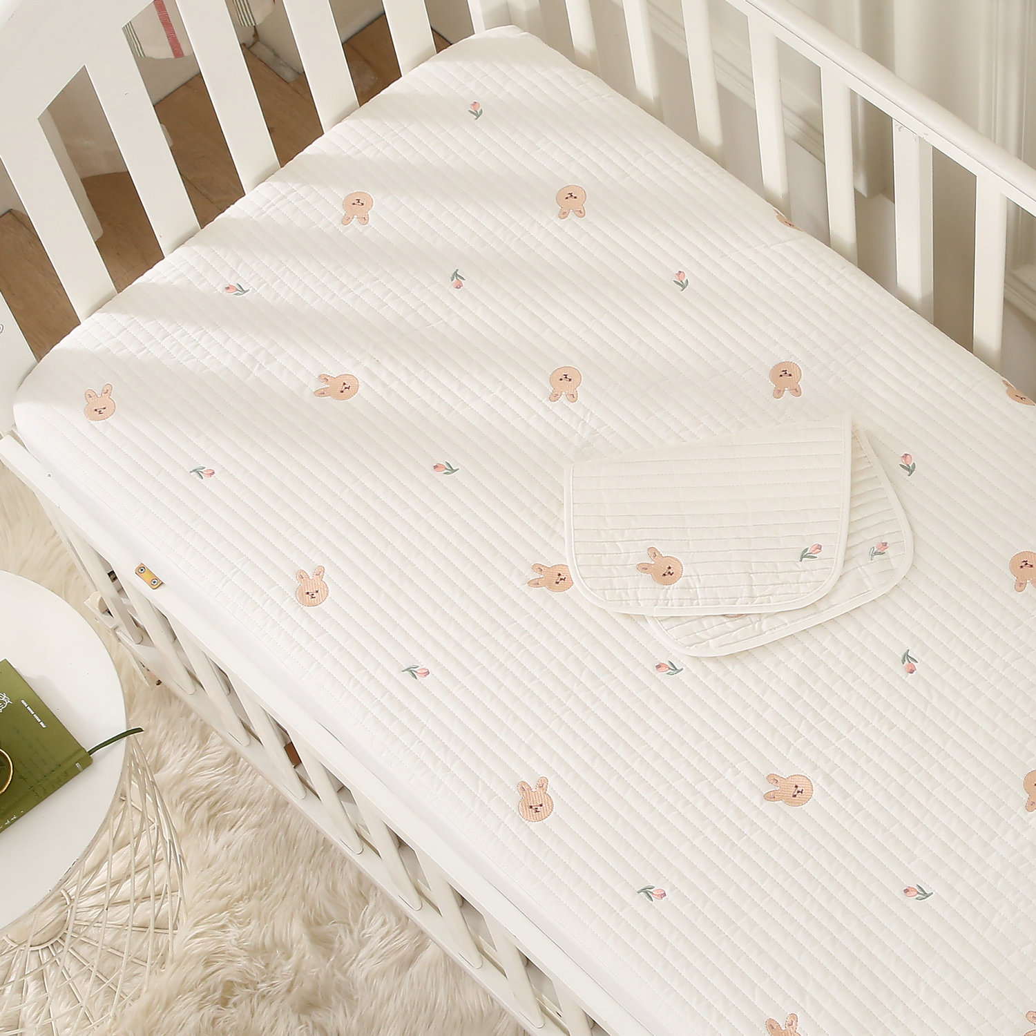 婴儿床床笠宝宝床单新生儿床上用品幼儿园拼接床垫套定制纯棉a类