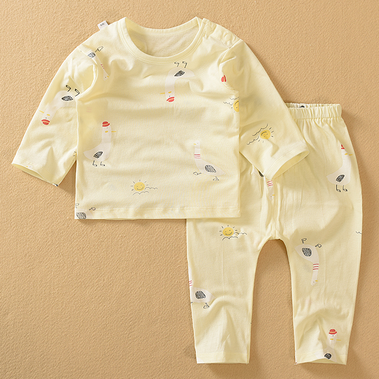 夏季多比兔婴儿薄款内衣套装新生儿衣服宝宝空调房打底衫儿童睡衣
