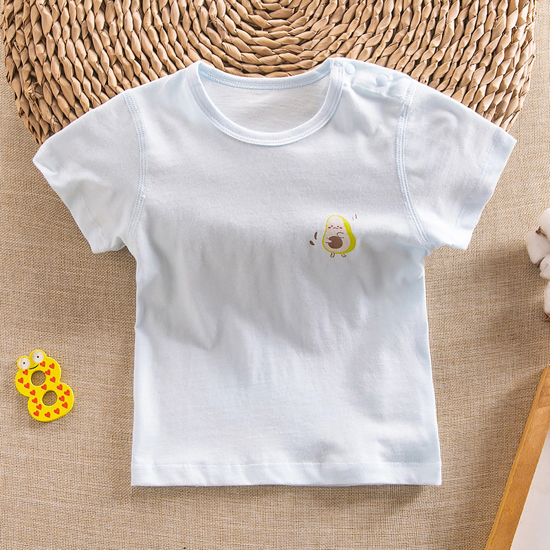 夏季婴儿纯棉半袖T恤上衣男女宝宝短袖全棉衣服儿童半袖T恤薄上衣