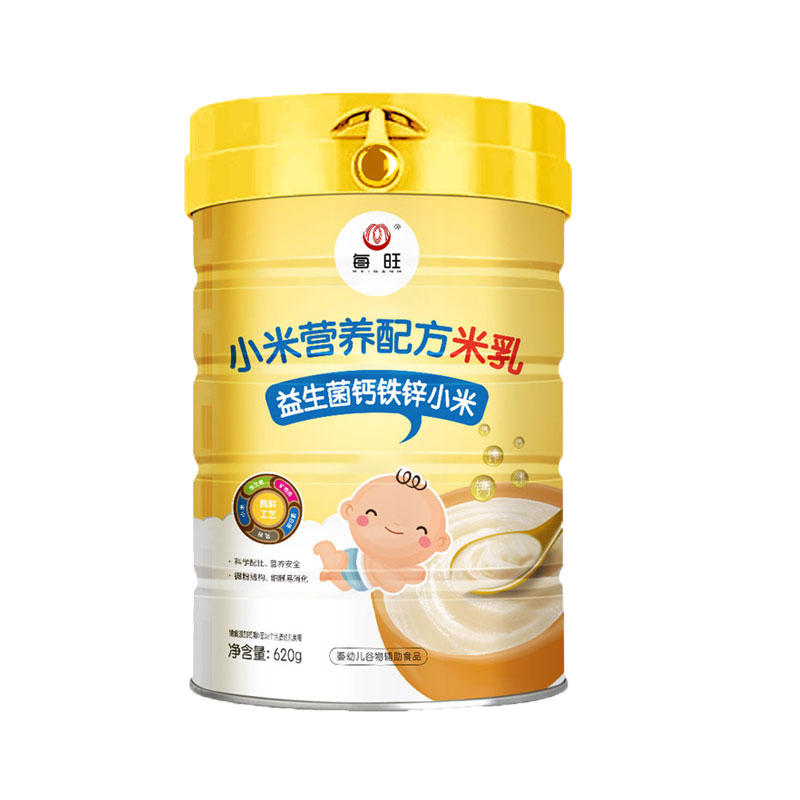 二价高铁每旺婴儿小米米乳620g罐装宝宝米粉婴幼儿米糊细小米米乳