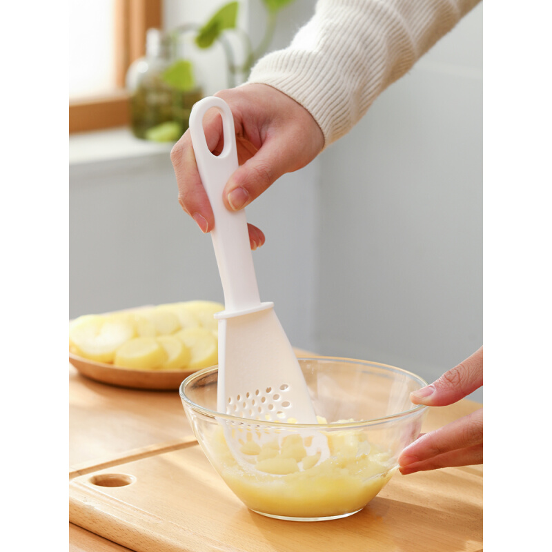 多功能料理勺厨房漏勺过滤网筛家用婴儿辅食小工具压泥研磨勺捞勺
