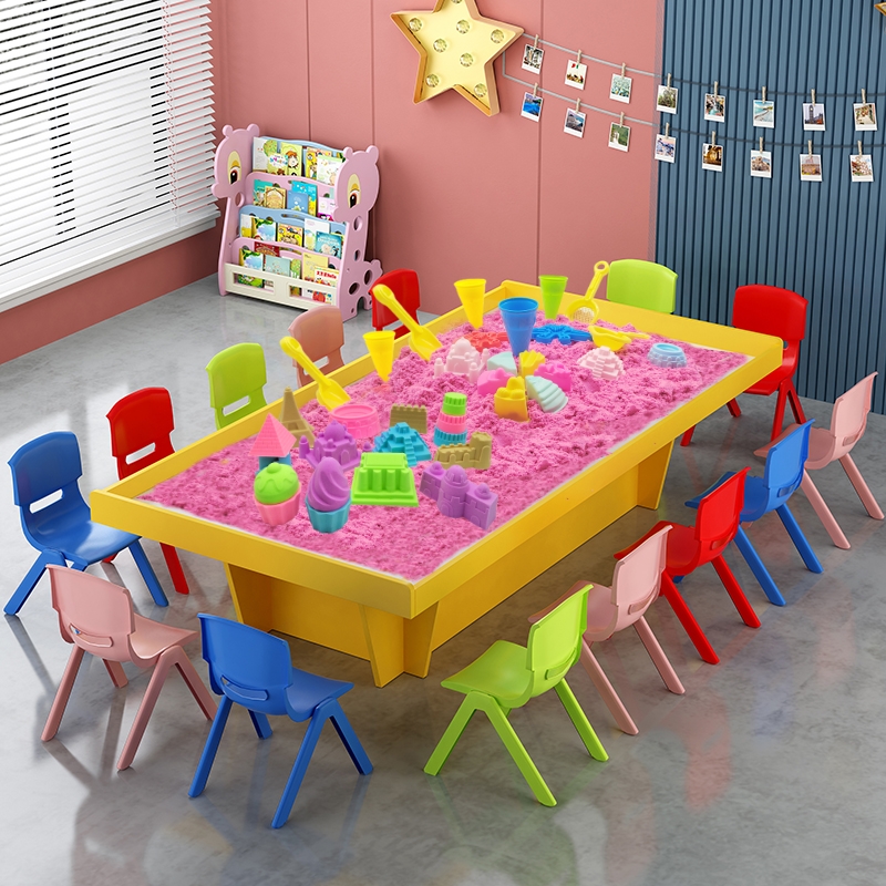 太空玩具沙桌商用游乐场儿童乐园手工桌积木大码大尺寸玩彩沙桌子