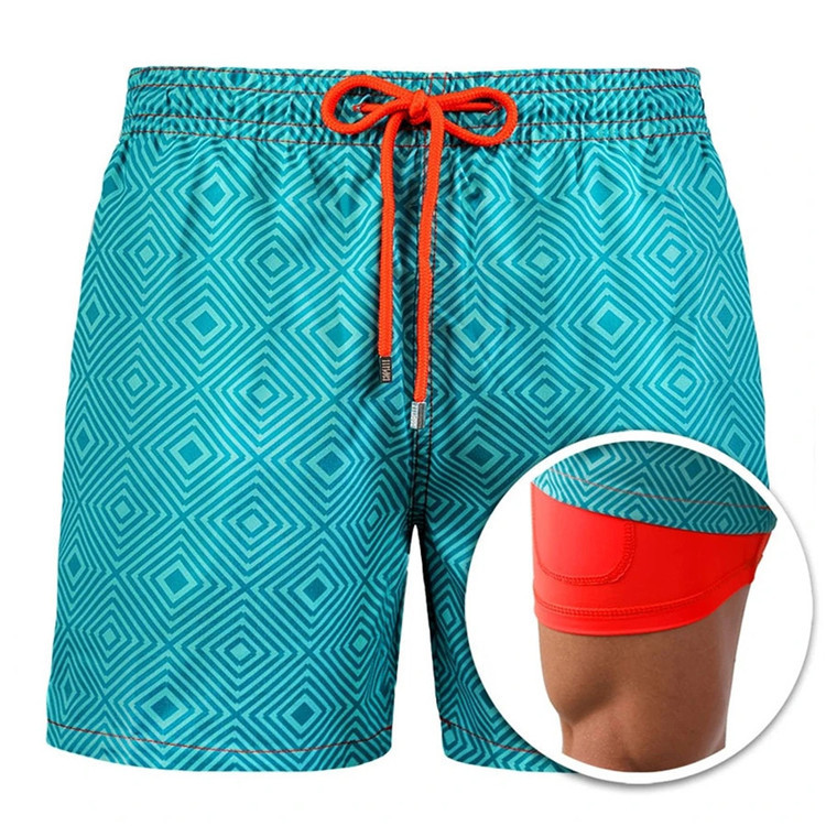 男夏沙滩短裤men double layer summer beach shorts boardshorts
