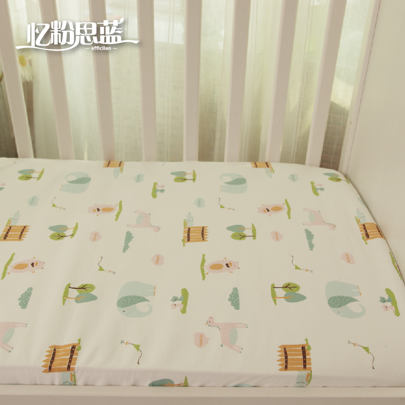婴儿床笠隔尿纯棉防水儿童床单床罩幼儿园新生儿宝宝床上用品定做