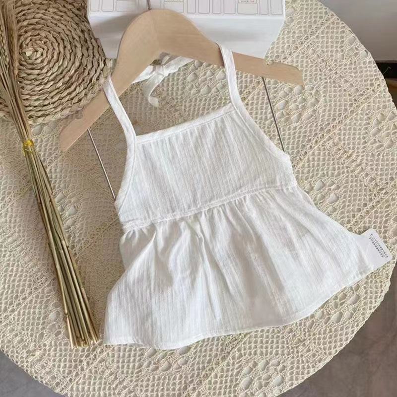 新款夏季婴幼儿纯棉系带肚兜裙可爱时尚女宝宝公主休闲洋气系带裙