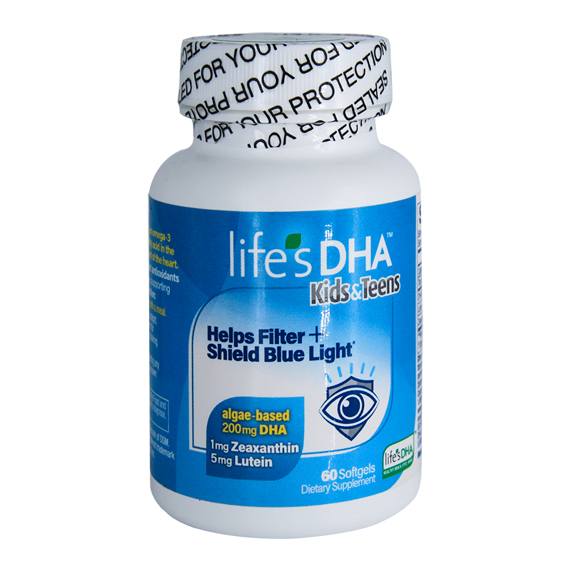 美国DSM帝斯曼lifes DHA儿童叶黄素护眼藻油进口宝宝胶囊防蓝光