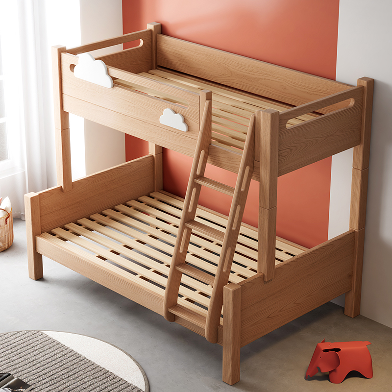 上下铺双层床榉木双人床子母床儿童床实木高低床小户型两层上下床
