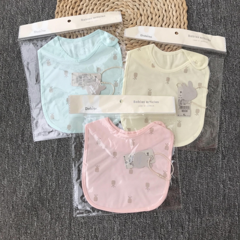 新生儿围嘴宝宝辅食期防脏防水可洗涤口水巾婴儿造型纯棉用品项围