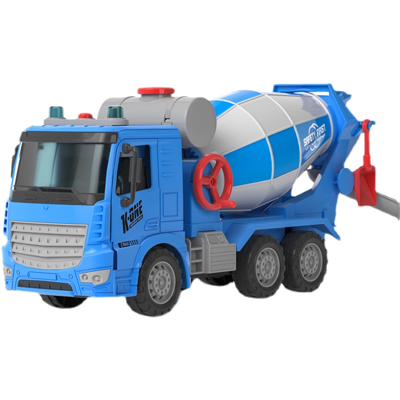 儿童工程车水泥搅拌车机玩具大号男孩混凝土罐车4-2岁3套装玩具车