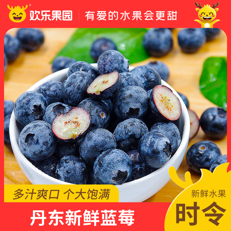辽宁丹东新鲜蓝莓4/6/8盒装   应当季新鲜水果酸甜浆果顺丰包邮
