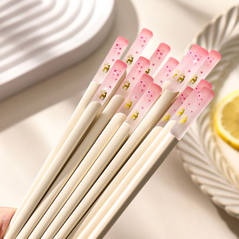 粉墨居舍樱花筷子特别好看的日式筷子家用2023新款高颜值网红筷子