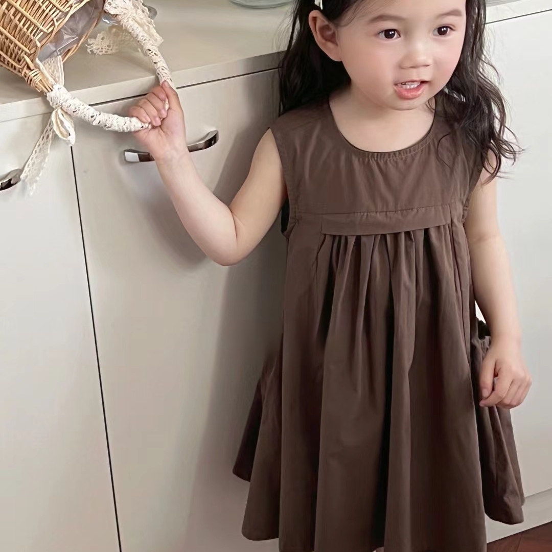 韩国女童连衣裙春装新款中小儿童宝宝洋气公主长款裙子潮