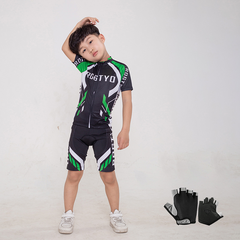 新款平衡车儿童骑行服男春秋季赛车服轮滑女滑步自行车夏长袖套装