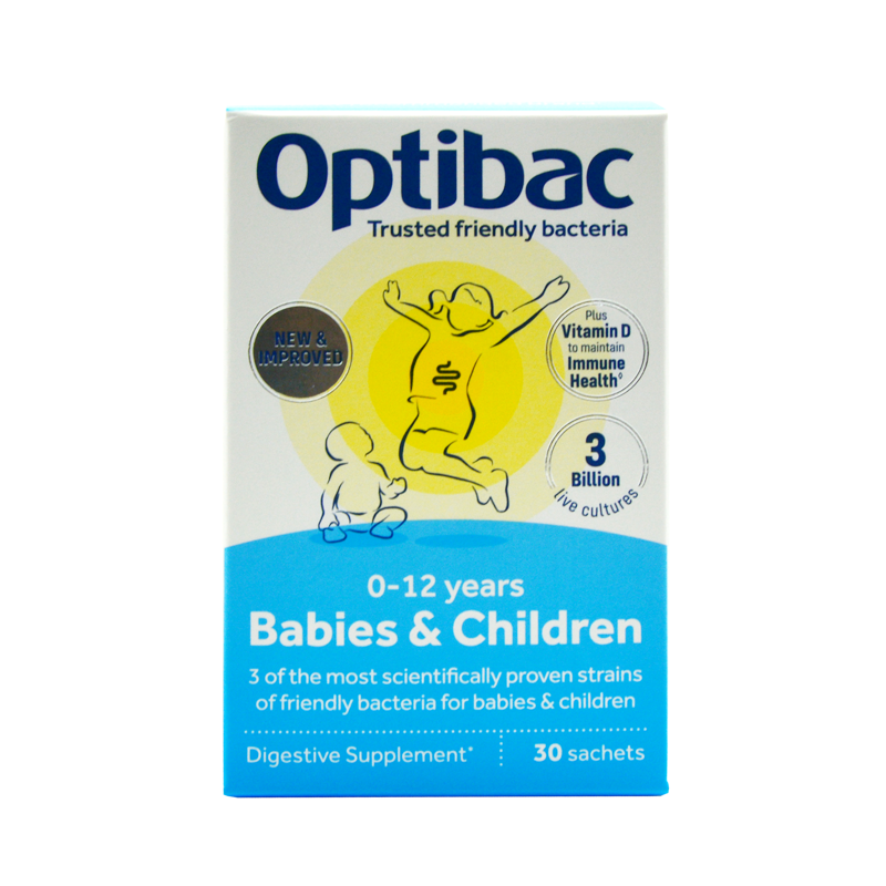 24年3月 英国Optibac活性益生菌儿童孕妇哺乳期益生菌粉30包