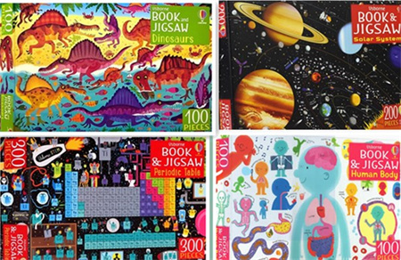 Picture Puzzle Book Jigsaw  附拼图 英文儿童早教益智拼图玩具