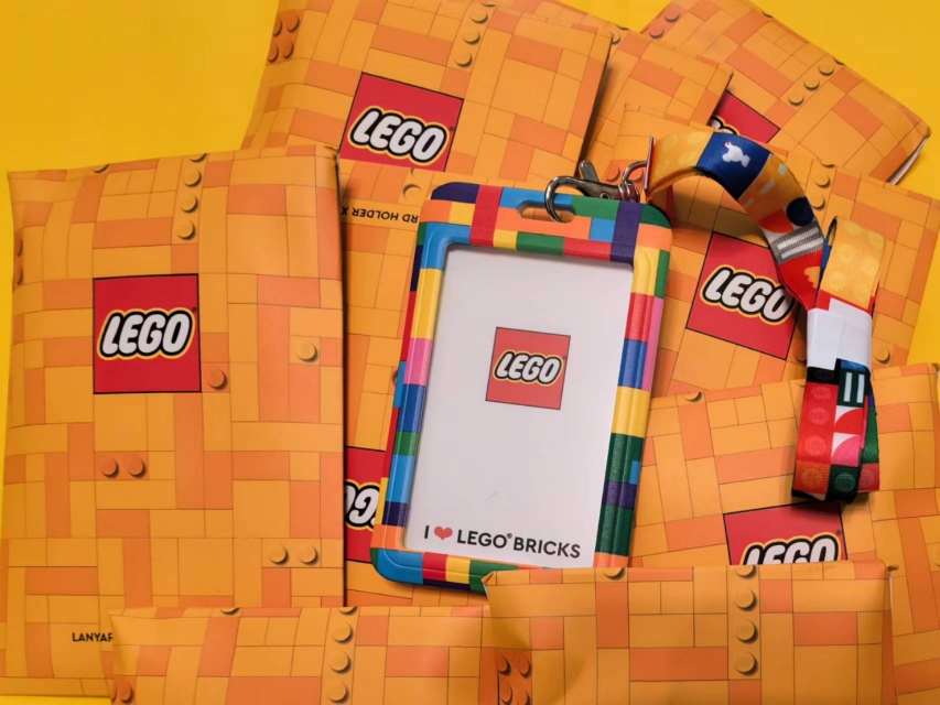 LEGO乐高 104824卡包与挂绳套装 工作证门禁卡卡套 卡包