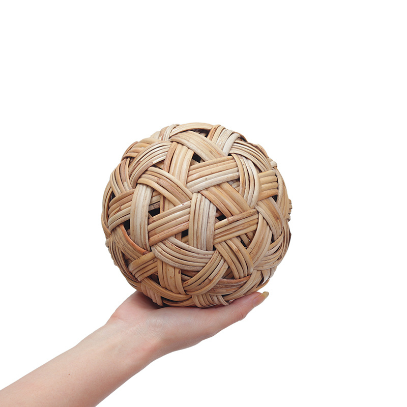 手工编织球学校蹴鞠球缅甸藤球绣球道具球古代古装足球儿童玩具球