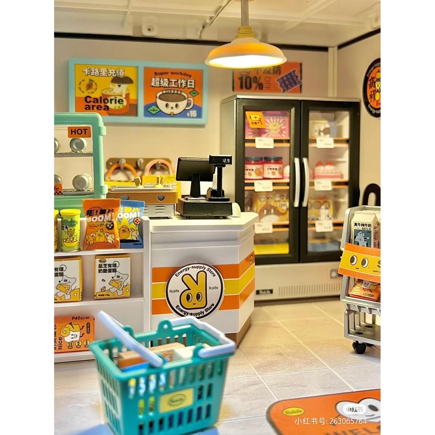 若来积木超级商店超级世界面包奶茶店厨房diy小屋拼图模型儿童礼